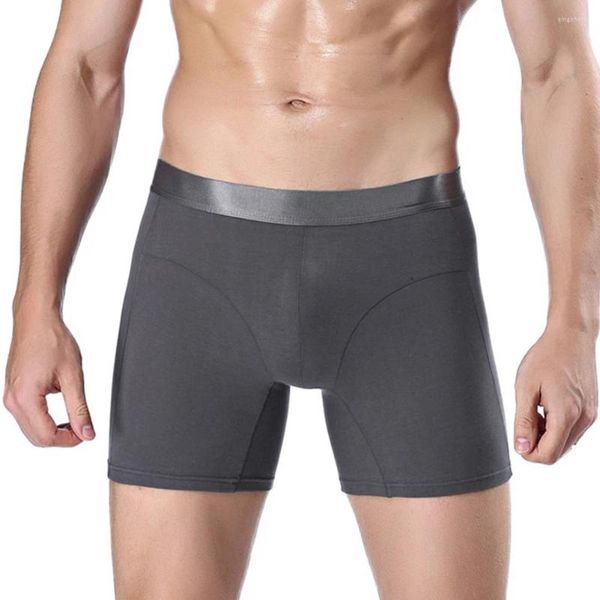 Sous-vêtements hommes coton Boxer slips Gym Sport Fitness Stretch souffle doux confort Shorts culotte de sous-vêtements culotte décontractée tronc