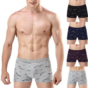 Onderbroek mannen katoen bedrukte bokser briefs heren slipjes shorts ondergoed ondergoed ondergoed casual hoogwaardige knickers mode