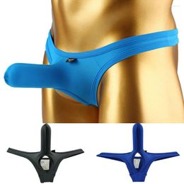 Calzoncillos Hombres Sin Entrepierna Elefante Nariz Calzoncillos Lencería Tanga Ropa Interior Confort Transpirable Bragas De Tiro Bajo