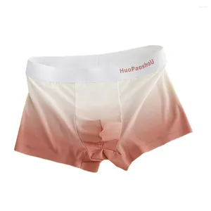 Men de sous-pants Hommes Boxers Gramement Bref Sous-vêtements pour hommes Bulge Poux Boxer Boîtres Breffable Elastic Male Pantes Summer sans couture