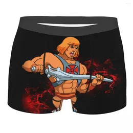 Caleçons hommes He Man maîtres de l'univers sous-vêtements Humor Boxer slips culottes homme respirant grande taille