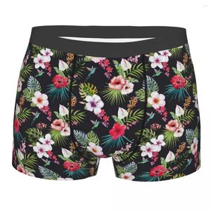 Men de sous-pants hommes Jungle Plante sous-vêtements Fleur drôle boxer Brief