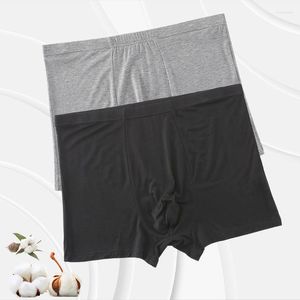 Caleçons Hommes Modal Coton Sans Couture Boxers Solide Invisible Culotte Quotidienne Respirant Plus La Taille Sous-Vêtements U-pouch Renflement Améliorant Shorts