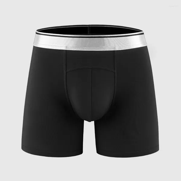 Sous-vêtements hommes sous-vêtements modaux longues jambes Boxer U tronc convexe Sport respirant poche bombée slips Boxershorts homme maillot de bain short de bain