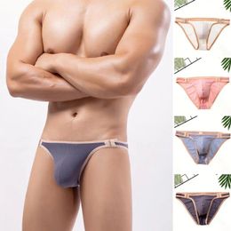 Men de sous-pants hommes culotte étire à faible taille sexy gling string finandes étroites u sales convex sous-vêtements pour salle de bain