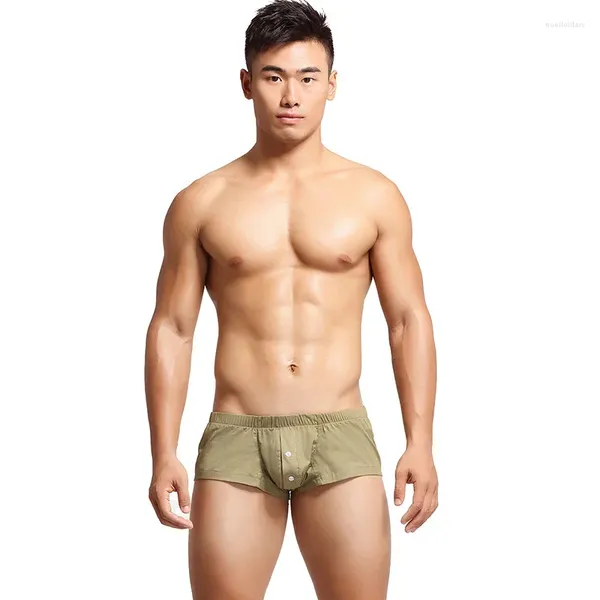 Calzoncillos Aro Pant para hombres, calzoncillos tipo bóxer de cintura baja para hombres, ropa interior sexy para adolescentes, troncos deportivos, calzoncillos con bolsa convexa en U