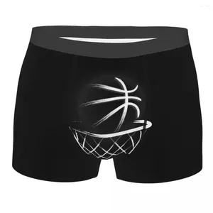 Calzoncillos Ropa interior de baloncesto para hombres Baloncesto Pelotas Deportes Humor Boxer Shorts Bragas Masculino Suave