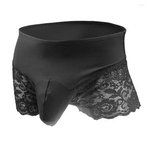 Onderbroeken Boxershorts voor heren Laagbouw Sexy Ardennenondergoed Katoenen kanten boxers Voor U bolle buidel Slipje Grote billen Lingerie Sissy