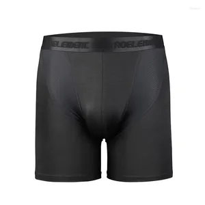 Sous-pants Boxers masculins Shorts modaux sous-vêtements Solid Ice Silk Pague pour l'homme Pouche respirante Longue moyenne Cueca Calzoncillo