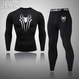 Sous-pants Men's Compression Sportswear Legging Colks Tshirt's Super Hero Vêtements Brands Thermal Underwear Men's Running Vêtements