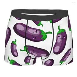 Sous-vêtements pour hommes aubergines sous-vêtements légumes mode boxer shorts culotte homme respirant grande taille