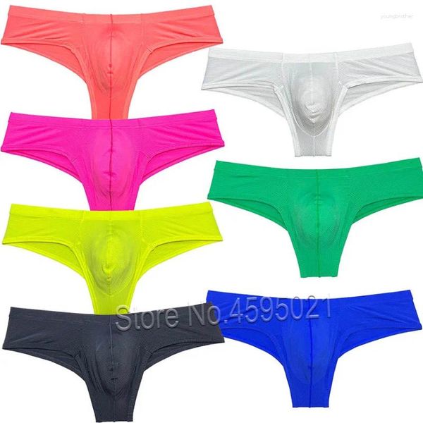 Sous-vêtements pour hommes Mini haut mâle sexy slips sous-vêtements confortables améliorer la poche de renflement bikini boxeurs