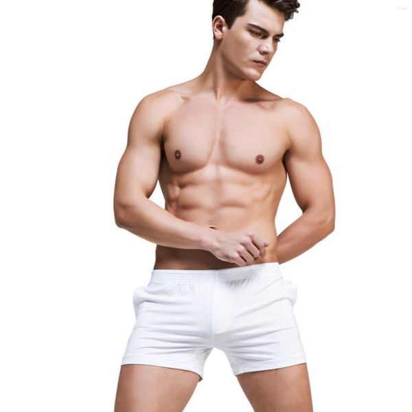 Calzoncillos de Modal para hombre, pantalones cortos cómodos para el hogar, ropa interior íntima transpirable de verano a la moda para hombre