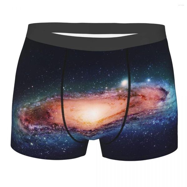 Slip Homme Nébuleuse Sci Fi Espace Planètes Sous-Vêtements Abstrait Trous Noirs Nouveauté Boxer Shorts Culotte Homme Respirant