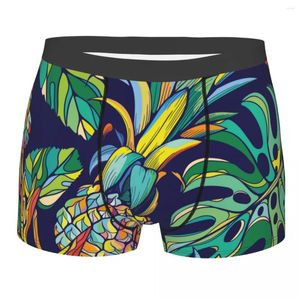 Sous-vêtements culottes pour hommes Boxershorts sous-vêtements ananas tropicaux pour homme Sexy Boxer masculin