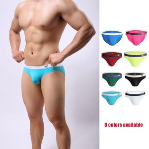 Caleçons hommes culottes Sexy slips pour hommes sous-vêtements gai personne courageuse mâle Nylon slip Ropa intérieur Hombre