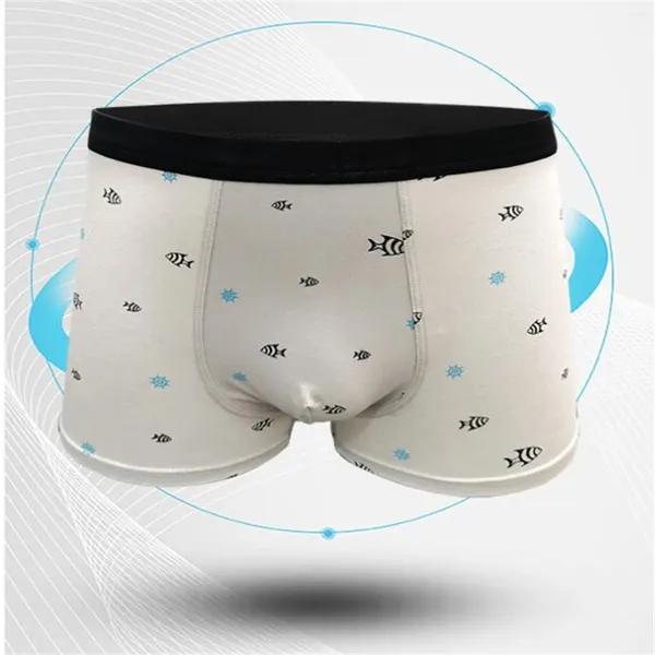 Calzoncillos Calzoncillos para Hombres Jóvenes Boxers De Algodón Suave Y Transpirable Ropa Interior Estampado Lindo Cintura Media Pantys U-Convexos Deportes Ocio Boxershorts Masculino