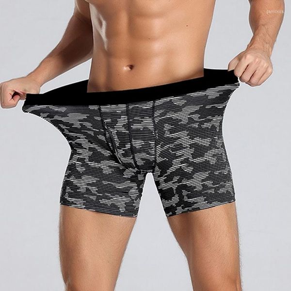 Calzoncillos de talla grande para hombre, pantalones cortos de compresión atléticos de secado rápido, ropa interior tipo bóxer, medias deportivas de algodón transpirable de tiro medio para hombre