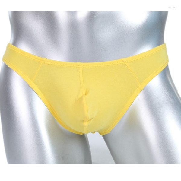 Slips hommes Sexy slips sous-vêtements modaux Jock sangles Lingerie érotique poche bombée Bikini tongs G-strings Gay hommes mâle