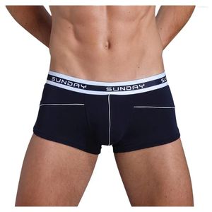 Calzoncillos Los hombres sexy para hombres gay cómodos boxer hombres pantalones pantalones cortos suaves y transpirables pantía cueca masculina