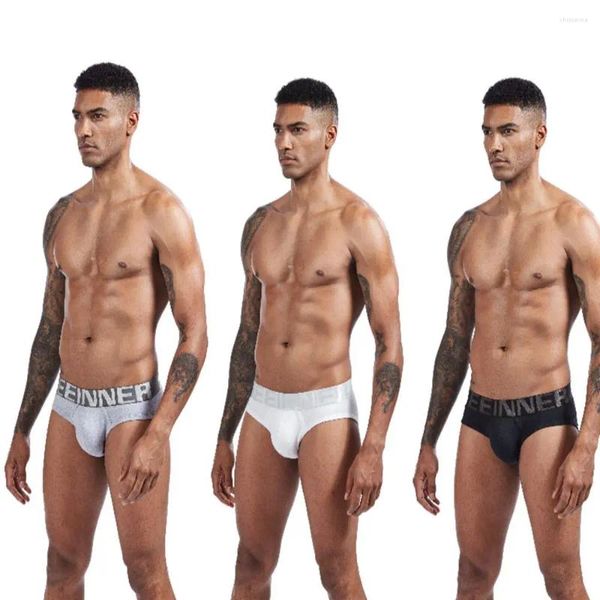 Calzoncillos Pantalones sexy para hombre U Convexo Triangular Cintura baja Calzoncillos de algodón Tronco Bragas Lencería Tanga Cueca Calzoncillos