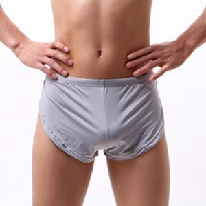 Sous-vêtements pour hommes Sexy Side Split Boxers Shorts Trunks Briefs Adultes Low Rise Sous-vêtements1