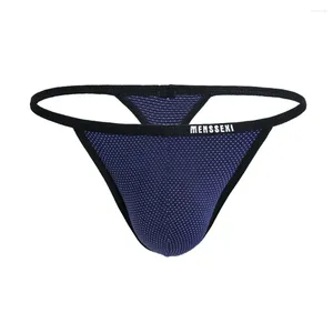 Slips Hommes Sexy T-Back Tongs Sous-vêtements Pénis Jock Strap Homme G-Strings Gay Men Shorts Jockstraps