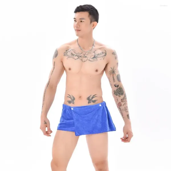 Sous-vêtements Shorts pour hommes Ménage Absorbant Serviette portable Pantalon Plage Sexy Jupe de bain Microfibre Anti-éblouissement