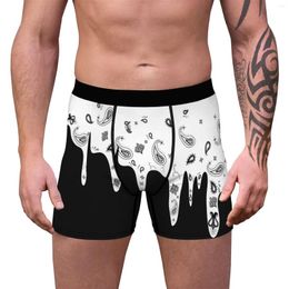 Sous-vêtements Shorts pour hommes taille moyenne motif de dessin animé impression sous-vêtements de boxe respirant sensation nue sous-pantalon pour homme Ropa Hombre