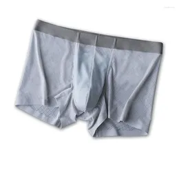 Sous-pants pour hommes sans traces nano-argent à séchage rapide à séchage d'été ultra-mince boxers