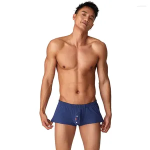 Sous-pants Men's U Convex Pouch Underwear pour les jeunes à domicile Boxer Shorts Adolescents mode aro pantalon étudiant Lingerie