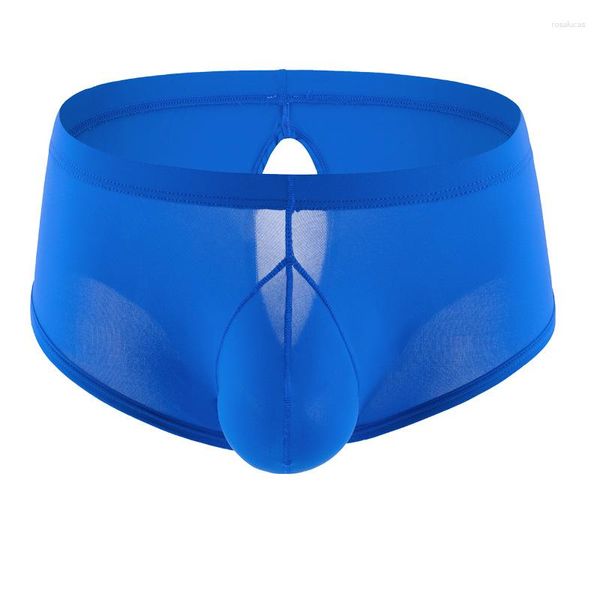 Calzoncillos U Convex Bolsa Ropa interior Gays Divertidos Boxers Shorts Bragas atractivas Seda de hielo Deportes Pantalones inferiores elásticos para estudiantes jóvenes