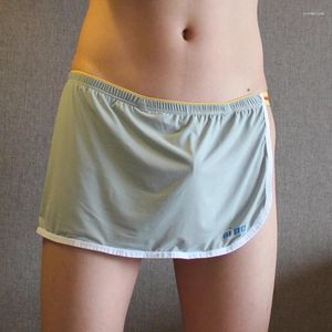 Onderbroek heren ultradunne ademende boksers shorts voor homo's uit één stuk sexy jeugd grappige bodem slipjes zweet absorberend ondergoed ondergoed