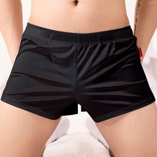 Sous-vêtements sous-vêtements pour hommes pantalons flèches boxeurs grande taille slips de sport pyjama soyeux culotte de maison
