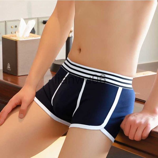 Calzoncillos Ropa interior de hombre boxer shorts algodón juvenil deportes boxer shorts Coreano sexy boys shorts bragas ropa interior para hombres J230713