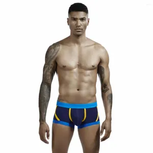 Calzoncillos Ropa interior para hombres U Convex Flat Corner Pants Boxer Shorts Moda y cómodo Algodón Grande