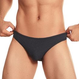 Caleçons Hommes Sexy Slips Sans Couture Sous-Vêtements Confortables Solid Fit Respirant Culotte Shorts Lingerie Homme Taille Basse ThongUnderpants