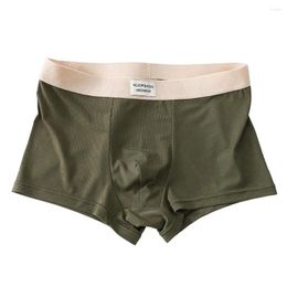 Sous-pants Men Shorts Patchwork Color Elastic Washing Briefs avec un maillage 3D U-Convex pour confortable