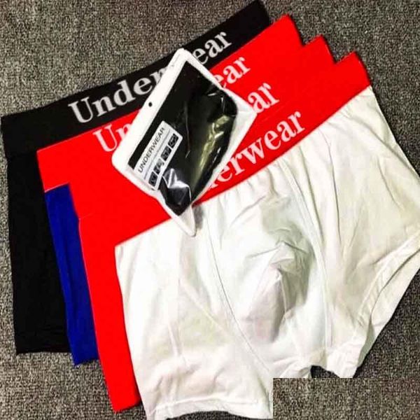 Caleçons Hommes Shorts Sous Homme Mature Culotte Garçon Sous-Vêtements Pour Homme Y Grande Taille Été Haute Qualité Mode Lettre Imprimer Tous Les Jours Dhckb