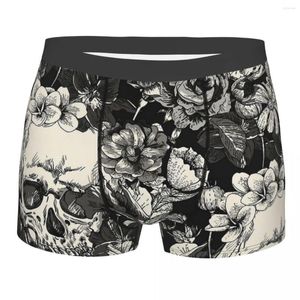 Calzoncillos Hombres Calavera Ropa interior Novedad Boxer Calzoncillos Pantalones cortos Bragas Homme Soft S-XXL