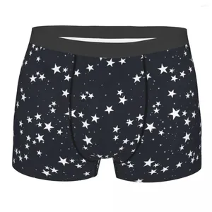 Men de sous-pants Men Stars Starry Sky Underwear Boxer Briefes Shorts Bourts Poltie Polyester S-xxl