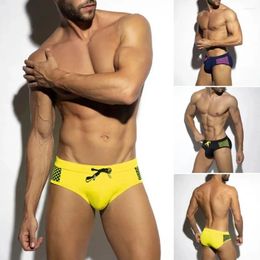 Slips Hommes Nager Taille Basse pour Hommes élégants avec Cordon de Serrage à Points imprimés Design Sexy pour Les Sports Nautiques d'été Activités de Plage