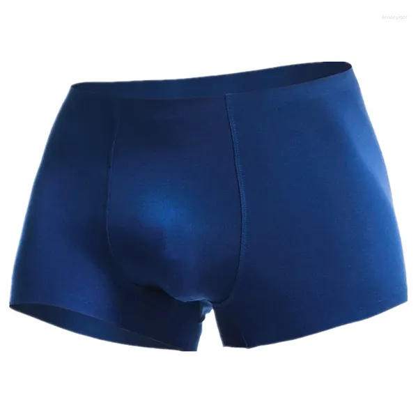 Calzoncillos para hombre, ropa interior, Boxers de Modal, pantalones cortos para hombre, bragas sin costuras para hombre, transpirable sólido, bolsa convexa en U, Cueca Calzoncillo L-3XL