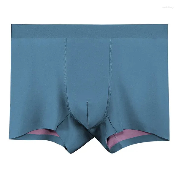 Calzoncillos para hombre, ropa interior, Boxers de Modal, pantalones cortos, bragas sin costuras para hombre, bolsa de seda antibacteriana sólida de alta calidad, Cueca Calzoncillo