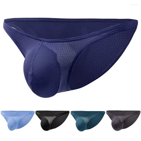 Calzoncillos Ropa interior para hombres Sin desvanecimiento Súper suave Calzoncillos de malla elásticos Bikini Traje de baño para uso diario