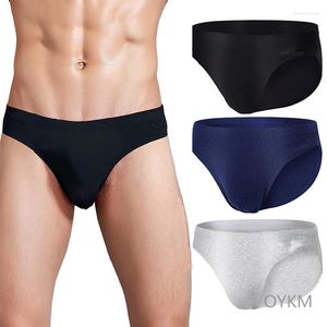 Sous-vêtements pour hommes, sous-vêtements en pur coton, slip Sexy, solide, confortable, respirant, Bikini, short de haute qualité, goutte
