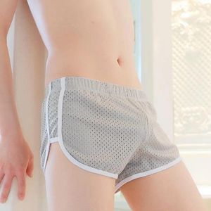 Onderbroek mannen ondergoed slanke fit bokser briefs ademende mesh heren met elastische taille gladde lijnen voor comfort