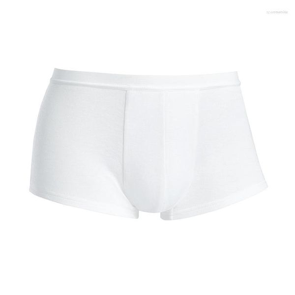 Calzoncillos Ropa interior de hombre Fibra de ácido poliláctico blanca Calzoncillos cómodos transpirables Pantalones cortos Deportes antibacterianos de alta elasticidad que absorben el sudor