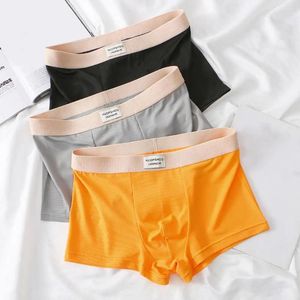 Menant sous-vêtements Men sous-vêtements avec la ceinture élastique des hommes du patchwork Briefs respirants 3D Mesh U-Convex For Comfort