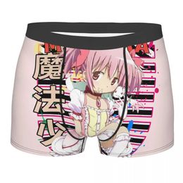 Caleçons Boxer pour hommes, culotte Madoka Kaname Puella Magi Madoka Magica, sous-vêtements respirants, nouveauté S-XXL, 24319